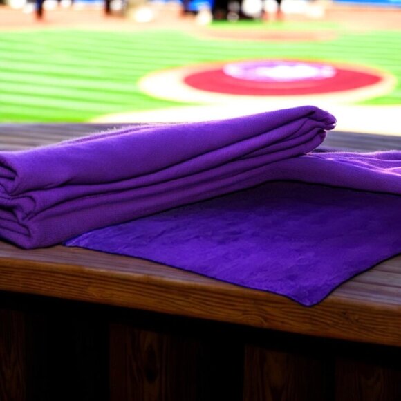 Arizona Diamondbacks Purple Fleece Throw Blanket 60" X 50" By Team Fleece USA - Picture 2 of 8